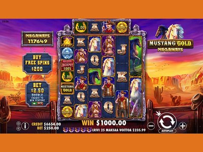 Игровой аппарат Mustang Gold Megaways