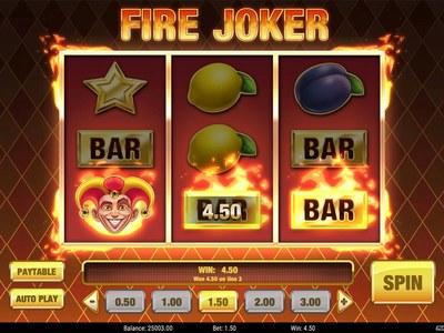 Игровой автомат Fire Joker производителя Play'n GO